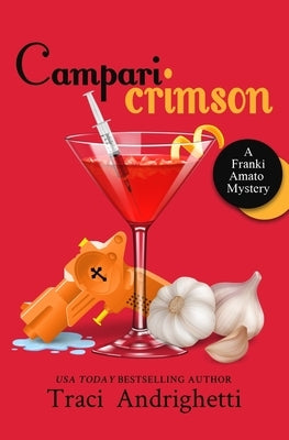Paperback of Campari Crimson: A Private Investigator Comedy Mystery by Limoncello Press, featuring a book cover with mysterious artwork.