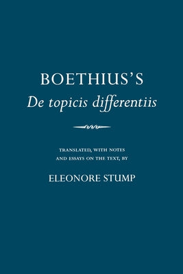 Boethius's de Topicis Differentiis Paperback Cornell University Press