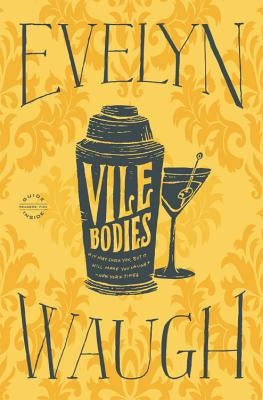 Cover of Vile Bodies by Back Bay Books featuring the book's title and a partially visible illustration on a white background.