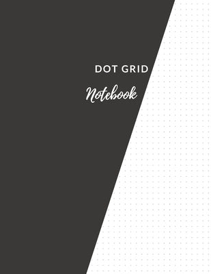 Dot Grid Notebook: Elegant Black Dotted Notebook/JournalLarge (8.5 x 11) Dot Grid Composition Notebook by Daisy, Adil