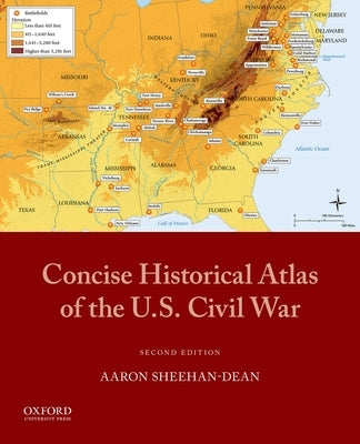Paperback Concise Historical Atlas of the U.S. Civil War by Oxford University Press with detailed maps and historical illustrations.