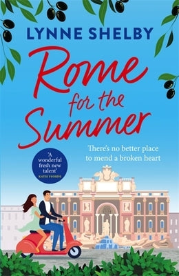 Paperback copy of "Rome for the Summer" by Headline Accent, featuring a scenic cityscape cover image.