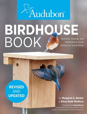 Paperback book titled "Audubon Birdhouse Book" by Cool Springs Press, showing the cover with birdhouse illustrations and text.