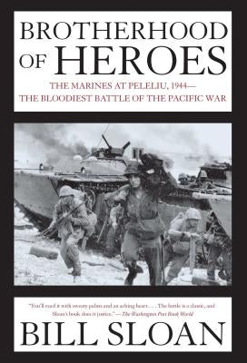 Paperback of Brotherhood of Heroes by Simon & Schuster featuring the book cover with bold title and heroic imagery.