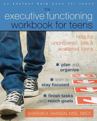 Paperback executive functioning workbook for teens by Instant Help Publications, featuring exercises for organization and focus.