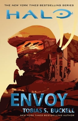 Paperback copy of Halo: Envoy by Gallery Books, featuring the book cover with title and author details.