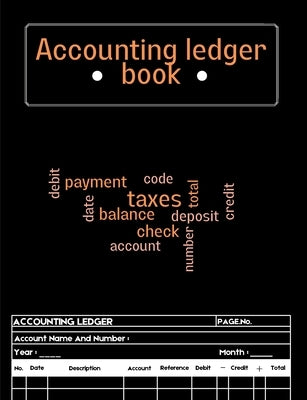 Accounting Ledger Book: Ledger Book for Bookkeeping Expense Tracker Notebook, Expense Ledger, Bookkeeping Record Book for Small Business or Pe by Mirk, Richer