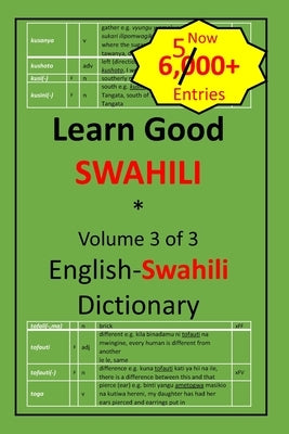 Learn Good Swahili: Volume 3 of 3: English-Swahili Dictionary with built-in mini-Thesaurus by Dhalla, Zahir K.