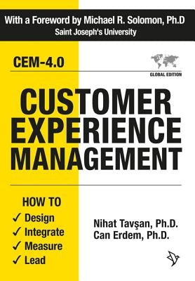 Paperback book titled "Customer Experience Management" by Tasora Books, featuring a cover with professional design and text.