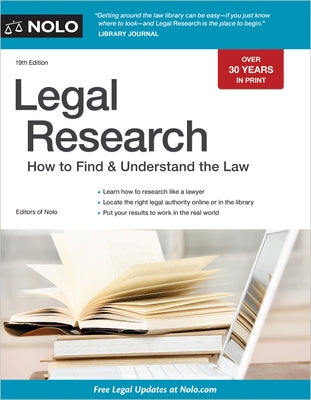 Legal Research: How to Find & Understand the Law SureShot Books