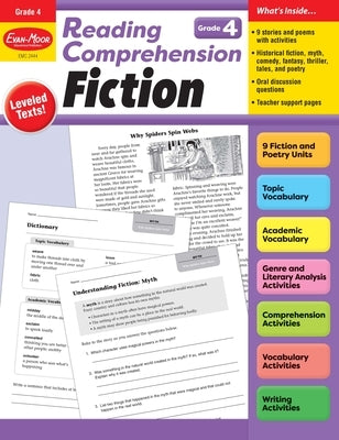 Reading Comprehension: Fiction, Grade 4 Teacher Resource by Evan-Moor Corporation