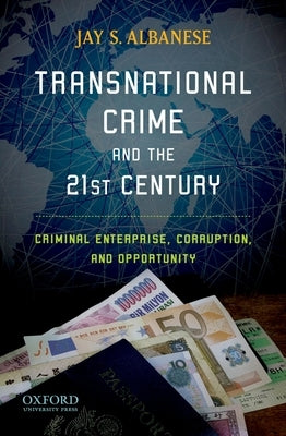 Paperback book titled "Transnational Crime and the 21st Century" by Oxford University Press, USA, featuring crime and corruption themes.