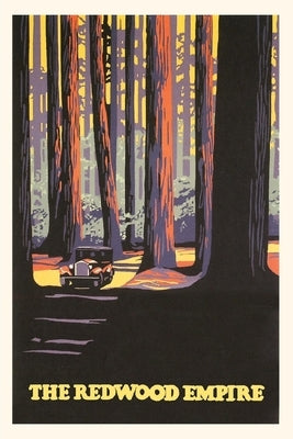Vintage Journal Travel Poster for the Redwood Empire Paperback Found Image Press