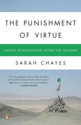 Paperback book titled "The Punishment of Virtue: Inside Afghanistan After the Taliban" by Penguin Publishing Group, with cover art visible.