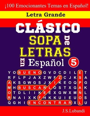 CLÁSICO SOPA De LETRAS En Español; 5 by Jaja Media