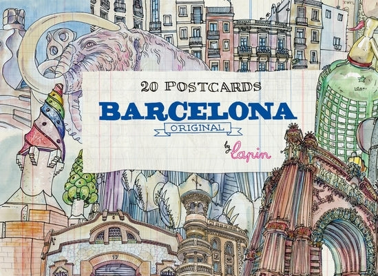 Barcelona - Original: 20 Postcards by Lapin
