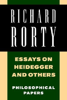 Essays on Heidegger and Others: Philosophical Papers Paperback Cambridge University Press