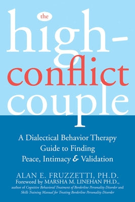 Paperback of "The High-Conflict Couple" by New Harbinger Publications, showing the book cover with title and author details.