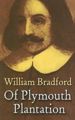 Paperback of Of Plymouth Plantation by Dover Publications, showing the book cover with historical illustration and title text.