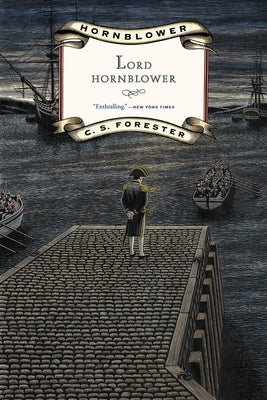 Paperback copy of Lord Hornblower novel by C.S. Forester, published by Back Bay Books, showing the front cover.