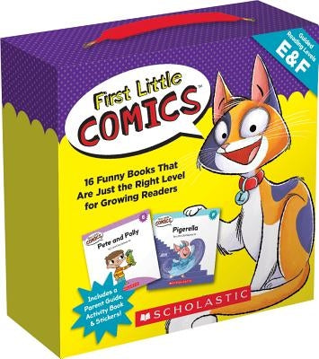 First Little Comics: Levels E & F (Parent Pack): 16 Funny Books That Are Just the Right Level for Growing Readers Boxed Set Scholastic Teaching Resources