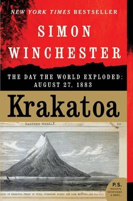 Cover of "Krakatoa: The Day the World Exploded" by Harper Perennial, featuring an illustration of the 1883 volcanic eruption.