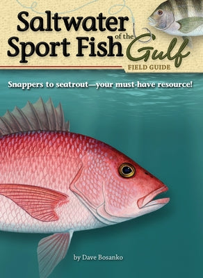 Paperback Saltwater Sport Fish of the Gulf Field Guide by Adventure Publications, showing various Gulf sport fish illustrations.