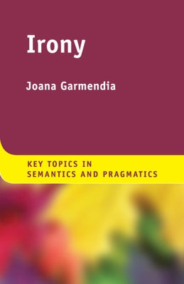 Paperback of Irony by Cambridge University Press, showing the book cover with title and publisher details.