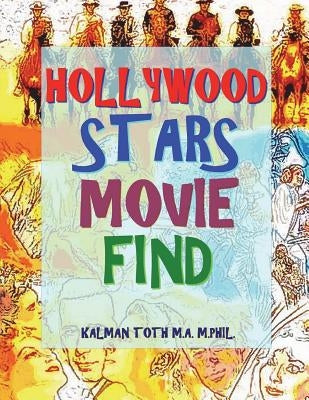 Paperback Hollywood Stars Movie Find puzzle with engaging film title search game, featuring colorful star-themed cover art.
