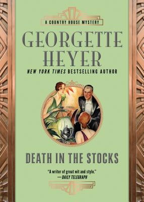 Paperback of Death in the Stocks by Sourcebooks Landmark featuring vintage-style book cover artwork.
