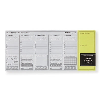 In a Moment of Weekness Weekly Planner Pad Paperback Brass Monkey