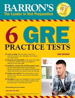 6 GRE Practice Tests by Freeling, David