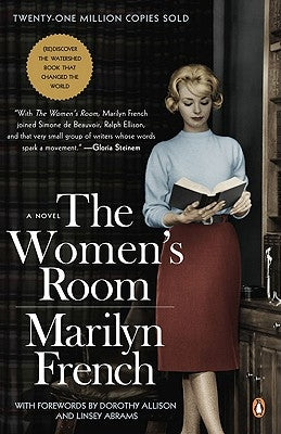 Cover of The Women's Room novel by Penguin Books, featuring a colorful abstract design.