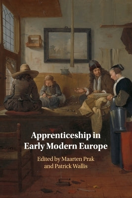 Paperback book titled "Apprenticeship in Early Modern Europe" by Cambridge University Press, showcasing the cover design.