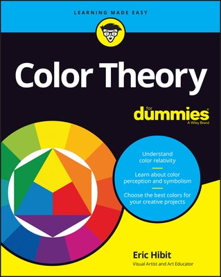 Paperback "Color Theory for Dummies" by For Dummies, showing the book cover with colorful illustrations and title text.