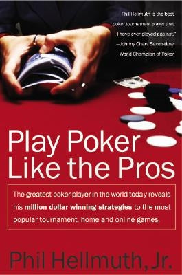 Paperback book titled "Play Poker Like the Pros" by William Morrow & Company, featuring poker strategies and winning tips.