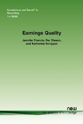 Earnings Quality Paperback Now Publishers
