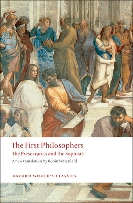 Paperback book titled "The First Philosophers: The Presocratics and Sophists" by Oxford University Press, USA.