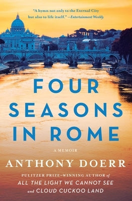 Paperback book titled "Four Seasons in Rome" by Scribner Book Company, showing the front cover with title and author details.