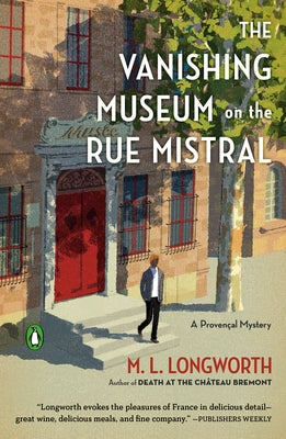 Paperback of The Vanishing Museum on the Rue Mistral by Penguin Books, showing the book cover with artwork and title.