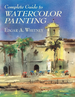 Paperback watercolor painting guide by Dover Publications, featuring colorful artwork and instructional pages on watercolor techniques.
