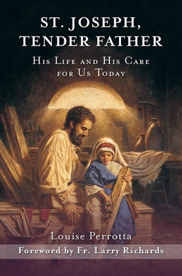 Cover image of "St. Joseph, Tender Father" book by Word Among Us Press, featuring a serene illustration of St. Joseph and a child.