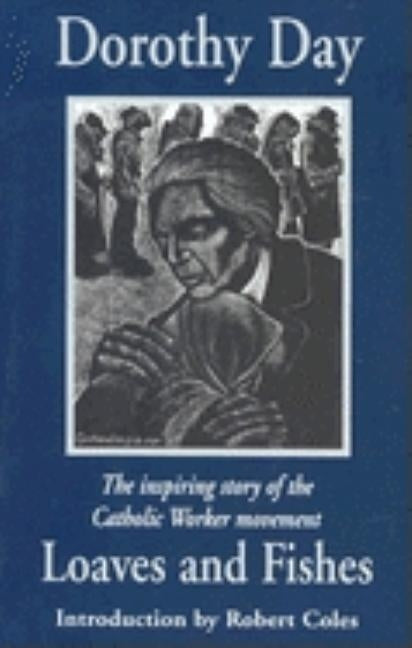 Paperback of Loaves and Fishes by Orbis Books, featuring a cover with illustrations of bread, fish, and biblical scenes.