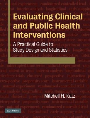 Paperback book titled "Evaluating Clinical and Public Health Interventions" by Cambridge University Press, showing the cover with title and author.