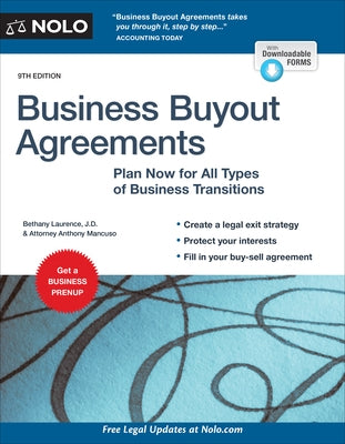 Business Buyout Agreements: Plan Now for All Types of Business Transitions by Laurence, Bethany