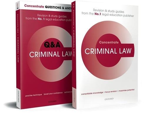 Criminal Law Revision Concentrate Pack: Law Revision and Study Guide by Herring, Jonathan