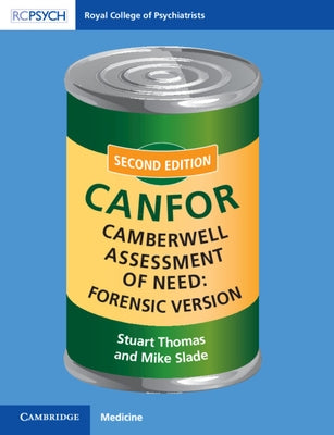 Paperback Camberwell Assessment of Need Forensic Version by Royal College of Psychiatrists, showing the book cover with title and branding.