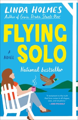 Flying Solo paperback by Random House Publishing Group, showing the book cover with title and author details.