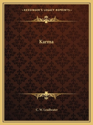 Karma by Leadbeater, C. W.