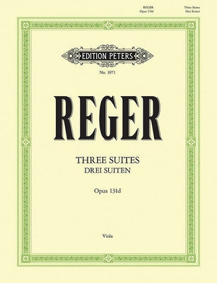 3 Suites for Viola Solo Op. 131d: Sheet by Reger, Max
